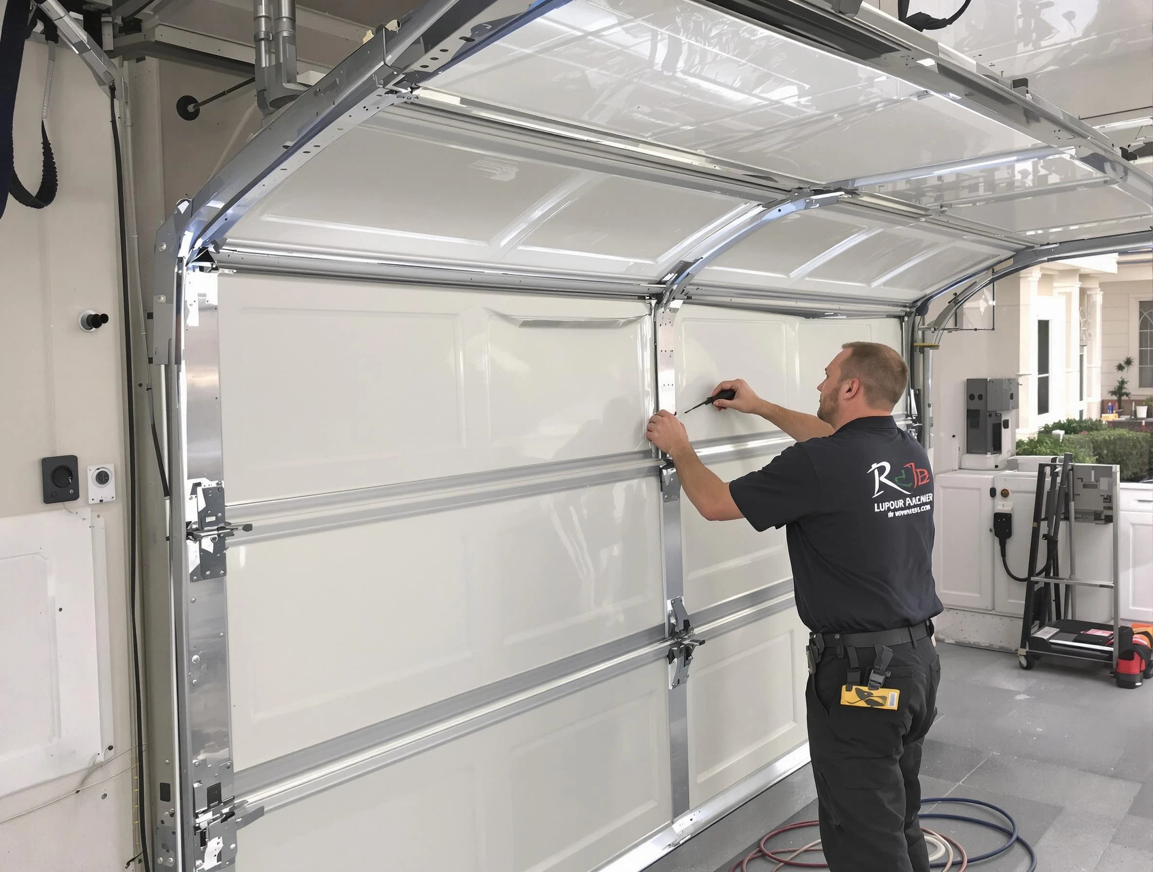 Atlanta Garage Door Repair professional performing panel repair in Atlanta