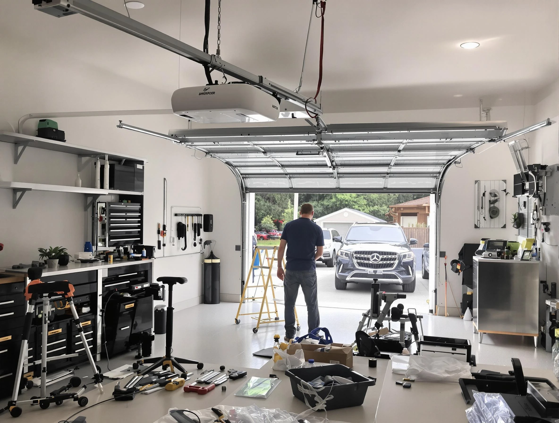 Garage door opener installation by Atlanta Garage Door Repair in Atlanta