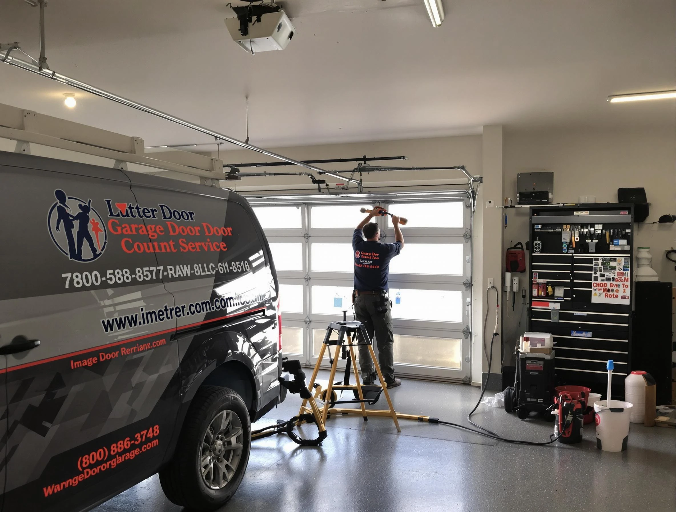 Atlanta Garage Door Repair rapid response team performing same-day repair in Atlanta